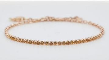 **Stijlvolle 14K Geelgouden Armband met 30 Diamanten - 0.48c beschikbaar voor biedingen