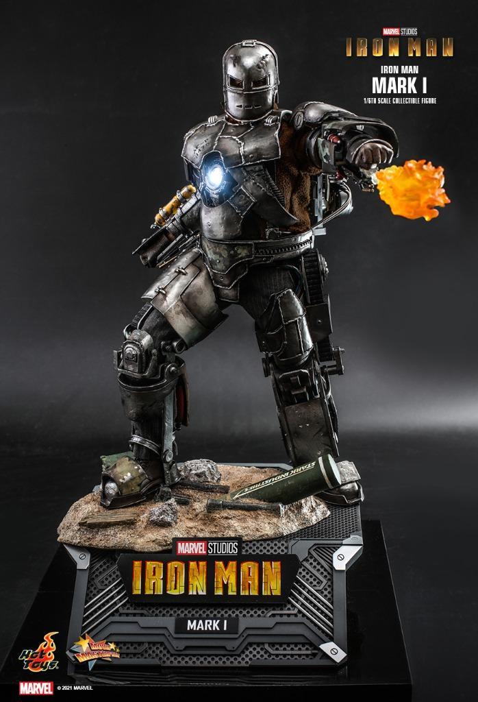 Hot Toys MMS605-D40 Iron Man Mark I (verzegeld), Verzamelen, Beelden en Beeldjes, Nieuw, Mens, Ophalen of Verzenden
