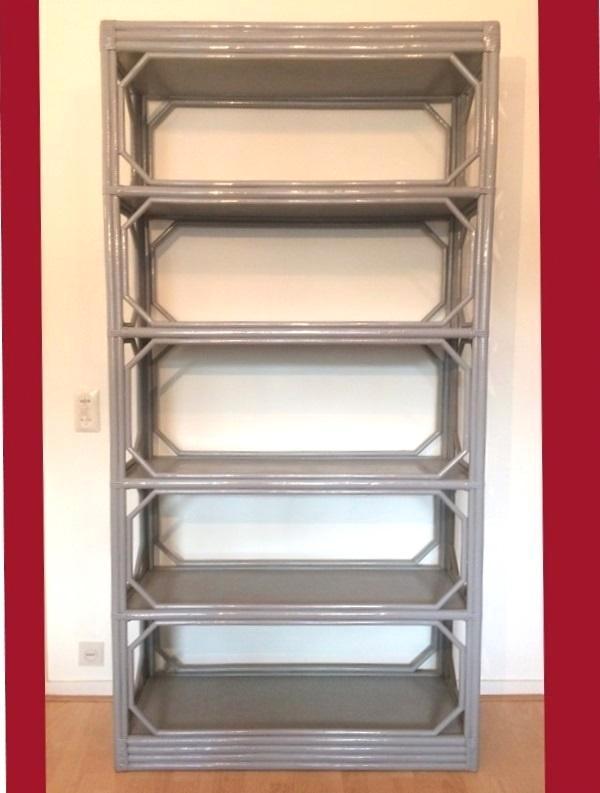 80s Vintage bamboe schap open kast, Huis en Inrichting, Kasten | Stellingkasten, Zo goed als nieuw, Ophalen of Verzenden