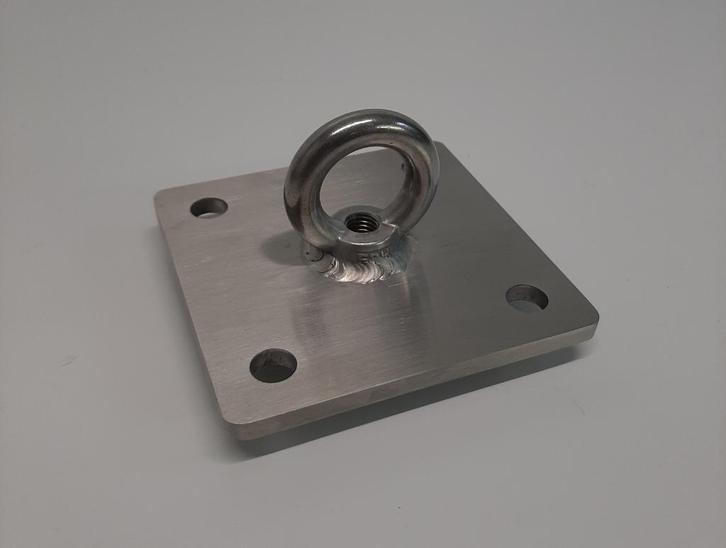 RVS Hijsoog Plaat / Ankerplaat – Zwaar Belastbaar, Bricolage & Construction, Outillage | Outillage à main, Neuf, Enlèvement ou Envoi