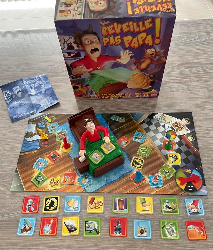Bordspel, Maak papa niet wakker, Goliath, Hobby en Vrije tijd, Gezelschapsspellen | Bordspellen, Zo goed als nieuw, Een of twee spelers