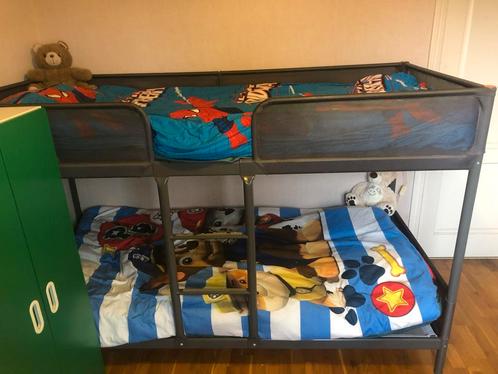 TUFFING Frame stapelbed, donkergrijs, 90x200 cm, Kinderen en Baby's, Kinderkamer | Stapelbedden en Hoogslapers, Zo goed als nieuw