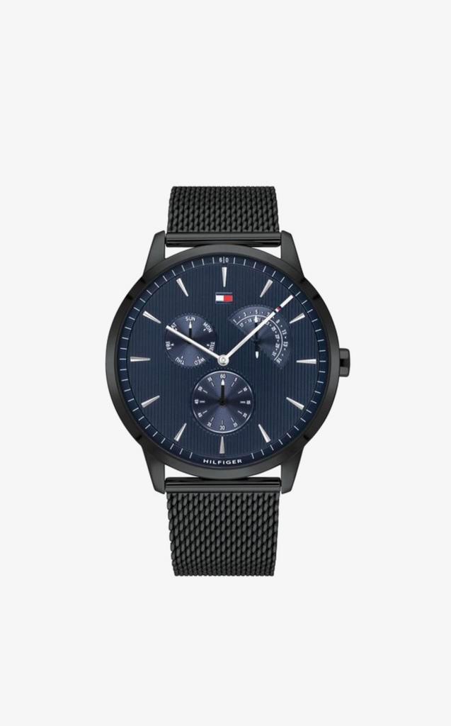 Tommy Hilfiger Horloge (44mm), Handtassen en Accessoires, Horloges | Heren, Nieuw, Polshorloge, Overige merken, Staal, Staal, Ophalen of Verzenden