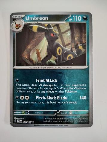  Prismatic Evolutions: Additionals - Umbreon 059 Master beschikbaar voor biedingen