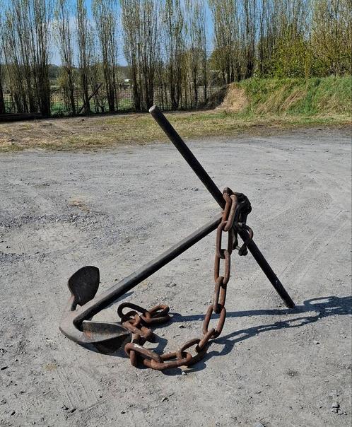 Antiek gesmeed stok anker, Watersport en Boten, Bootonderdelen, Ophalen
