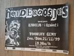 Concert poster Heideroosjes Vooruit Gent 1999, Verzamelen, Ophalen of Verzenden, Zo goed als nieuw