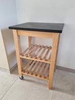 IKEA Bekvam keuken bijzet roltafel keukenblok 58 x 50 cm, Huis en Inrichting, Keuken | Keukenelementen, Ophalen, Gebruikt, Bruin