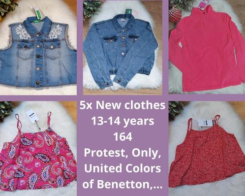 5x nieuwe kledij meisjes 13-14jaar (164) - Waarde €140!, Kinderen en Baby's, Kinderkleding | Maat 164, Nieuw, Meisje, Jas, Ophalen