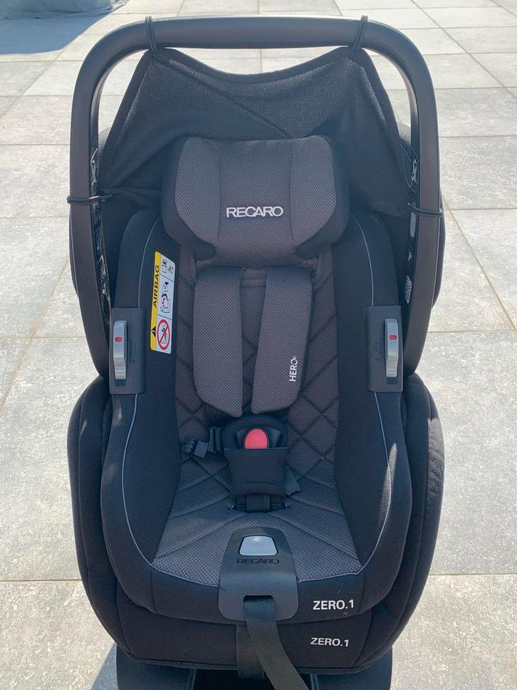 Autostoel Recaro zero 1 Groep 0+/1, black, Kinderen en Baby's, Autostoeltjes, Zo goed als nieuw, Overige merken, 0 t/m 18 kg, Isofix