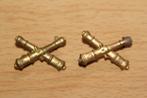 ABL paar artillerie-kenteken, Verzamelen, Verzenden, Landmacht, Embleem of Badge