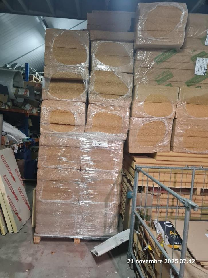 laine et fibre de bois, Bricolage & Construction, Isolation & Étanchéité, Comme neuf, Isolation de toiture, Autres matériaux, Enlèvement