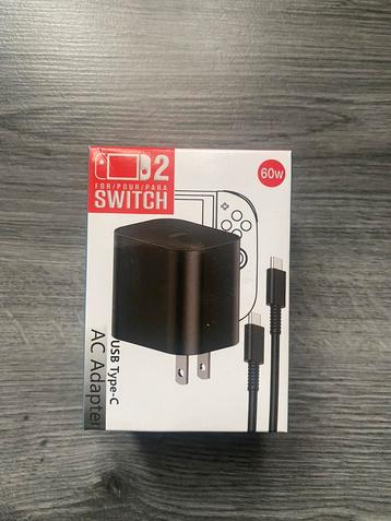 Nintendo Switch 2-oplader/adapter - EU-stekker beschikbaar voor biedingen