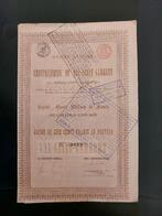 Antiquarisch aandeel "Cristalleries du Val Saint-Lambert", Enlèvement ou Envoi