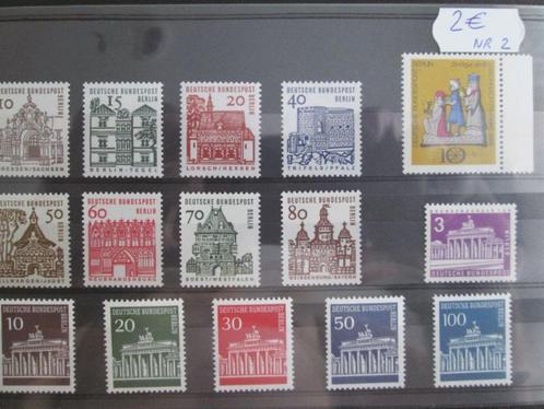Lot 2 ongestempelde zegels Bundespost Berlin, Postzegels en Munten, Postzegels | Europa | Duitsland, Postfris, BRD, Ophalen