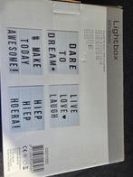 Lightbox avec lettres, Enlèvement