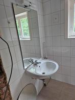 Lavabo met spiegel en handdoekdroger, Ophalen, Gebruikt