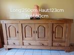Dressoir en chêne massif 4 portes, Ophalen, Zo goed als nieuw, Eikenhout