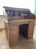 Vintage 'Amerikaans' bureau in massieve eik met rolluik, Ophalen, Gebruikt, Bureau