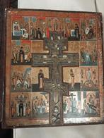 Antieke stavrotek icoon, Antiek en Kunst, Antiek | Religieuze voorwerpen, Ophalen