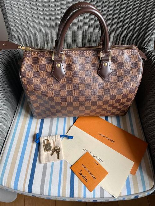 Louis Vuitton Speedy 30 DE NM met initialen Tassen