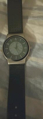 Kaki horloge perfect werkende staat leren band, Groen, Gebruikt, Conditie, Ophalen