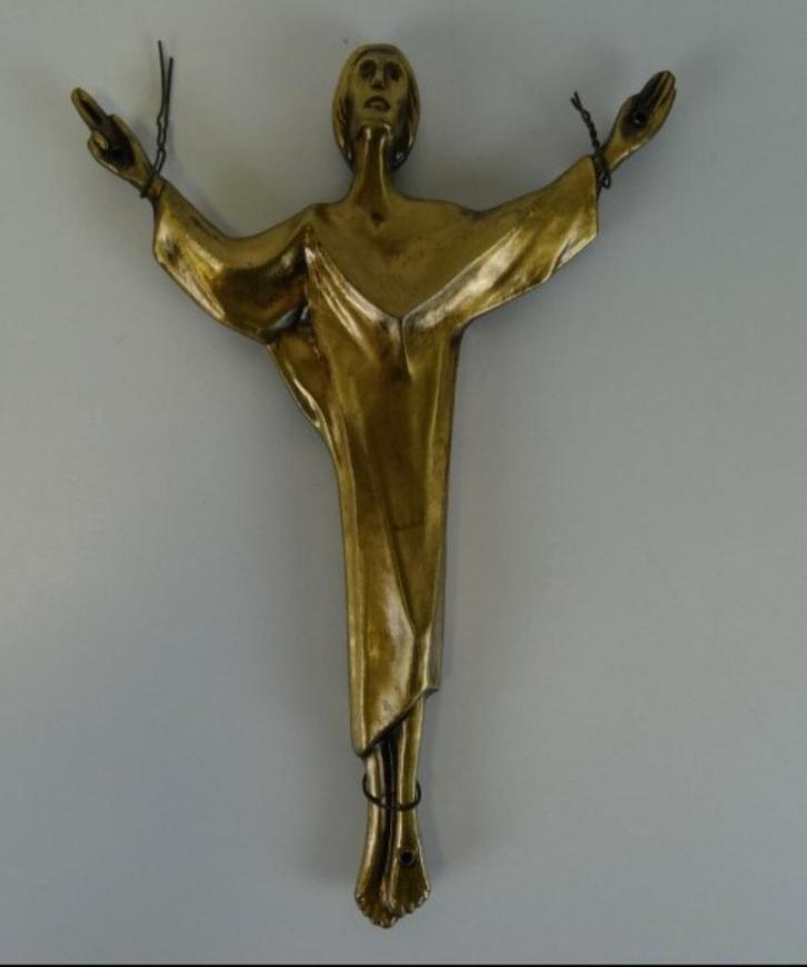 Messing Jezus Zonder Kruis, Antiek en Kunst, Antiek | Religieuze voorwerpen, Ophalen of Verzenden