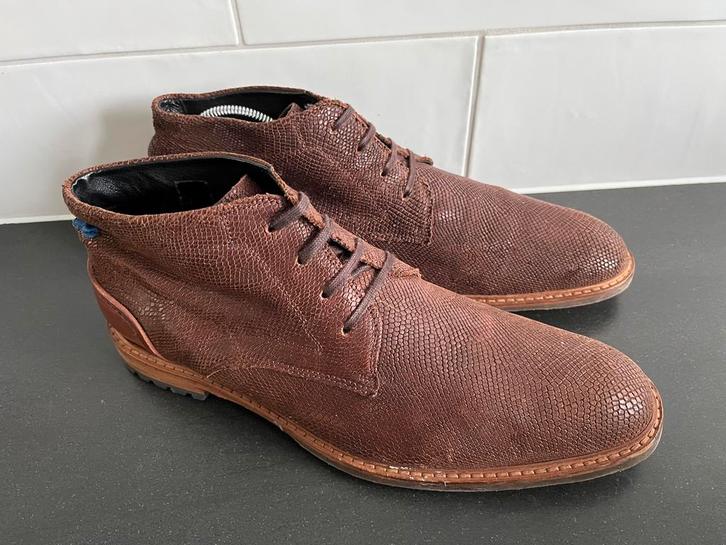 Floris van Bommel herenschoenen maat 11 / 46 H, Kleding | Heren, Schoenen, Zo goed als nieuw, Boots, Bruin, Ophalen of Verzenden