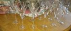 Wijnglazen cristal Christinenhütte 22 stuks, drie maten., Overige materialen, Glas of Glazen, Gebruikt, Effen