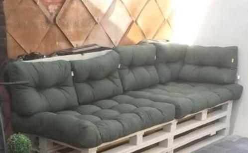 Tuinkussens 6x klein en 2x groot, Tuin en Terras, Tuinmeubel-accessoires, Zo goed als nieuw, Ophalen