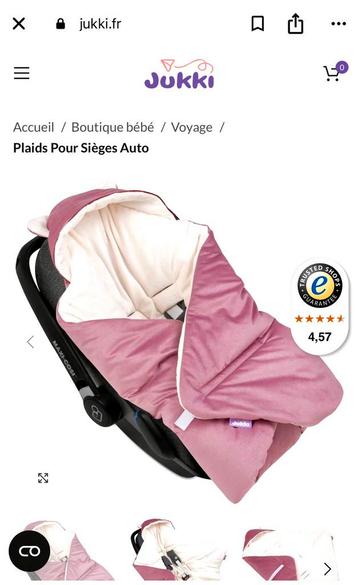  JUKKI oorkaphoes autostoeltje 0 tot 12 maanden beschikbaar voor biedingen