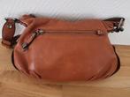 Hexagona cognac lederen handtas, Ophalen, Zo goed als nieuw, Bruin, Handtas