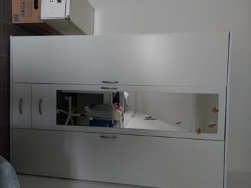 Witte kast met spiegel beschikbaar voor biedingen