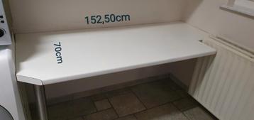 Tafel blad/ bureau blad, wit beschikbaar voor biedingen