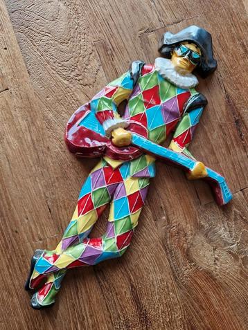 Vintage keramische clown nar harlekijn  beschikbaar voor biedingen