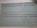 Grote deur lichtblauw van hout., Ophalen, Gebruikt, Hout