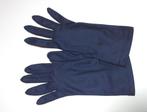 Gants fins bleu marine vintage - Taille 6 - 6.5, Handschoenen, Gedragen, Ophalen of Verzenden