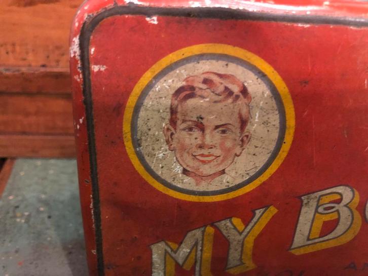 Antiek blik voor My Boy’s - American Chewing Gum, Verzamelen, Blikken, Gebruikt, Overige, Overige merken, Ophalen of Verzenden