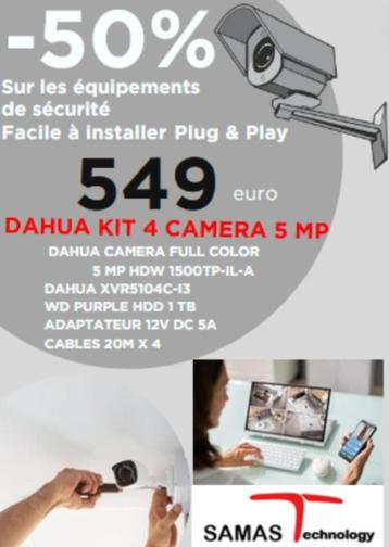 KIT Dahua 4 Camera 5 Mp Full Color