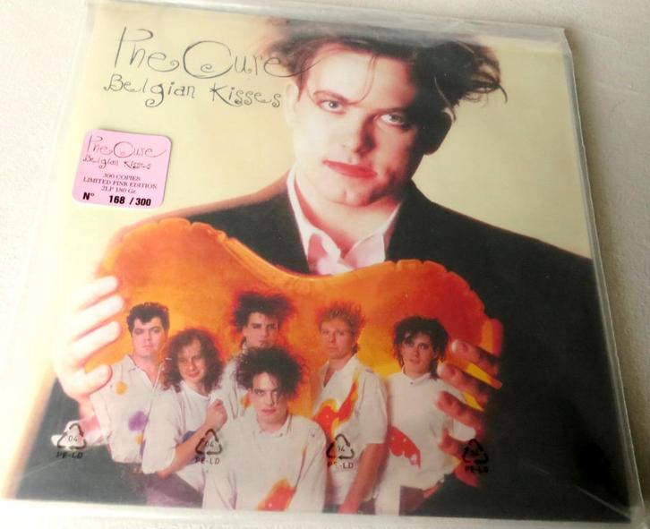 THE CURE BELGIAN KISSES - NUMBERED DOUBLE LP - PINK VINYL, Cd's en Dvd's, Vinyl | Rock, Zo goed als nieuw, Alternative, 12 inch