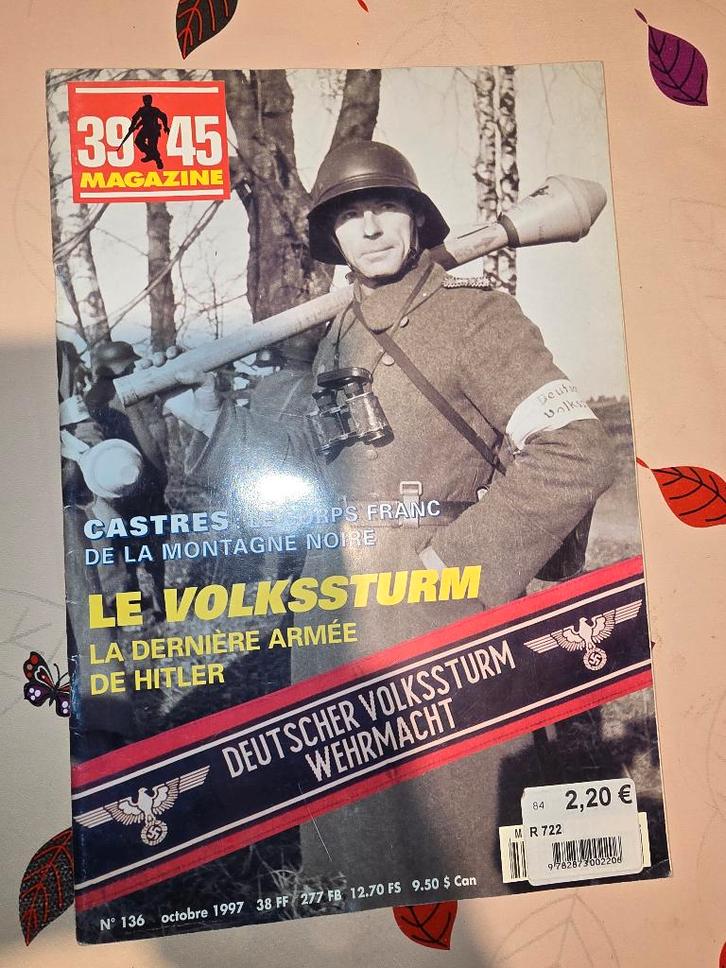 LOT 5 magazines 39-45, Actualité de L'HISTOIRE et L'HISTOIRE, Livres, Guerre & Militaire, Deuxième Guerre mondiale, Enlèvement ou Envoi