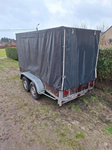 Dubbelasser aanhangwagen  750kg beschikbaar voor biedingen