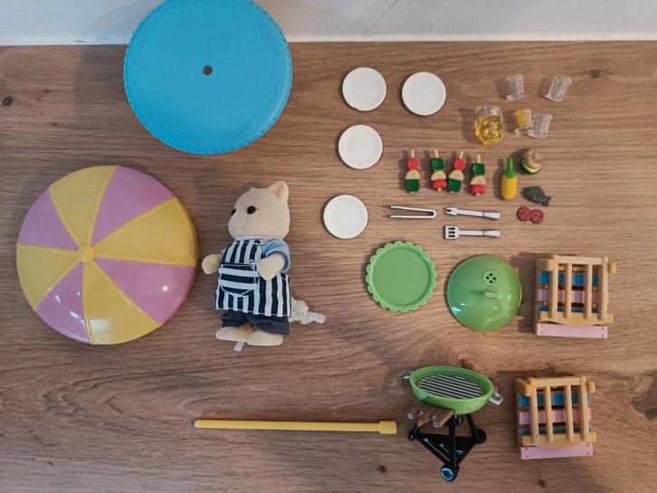 Sylvanian Families - 4869 Set barbecue de Jardin, Kinderen en Baby's, Speelgoed | Actiefiguren, Zo goed als nieuw, Ophalen of Verzenden
