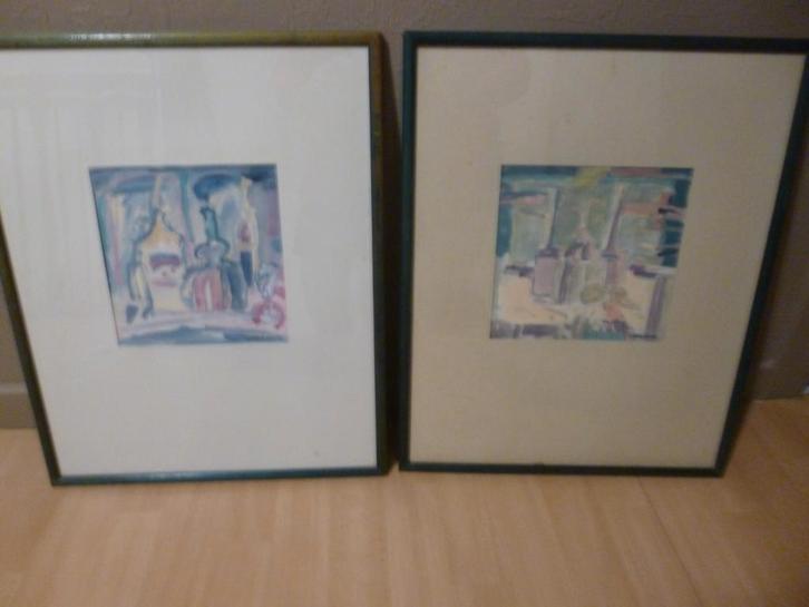 2 tekeningen van André Deroo, Antiek en Kunst, Kunst | Tekeningen en Fotografie, Ophalen of Verzenden