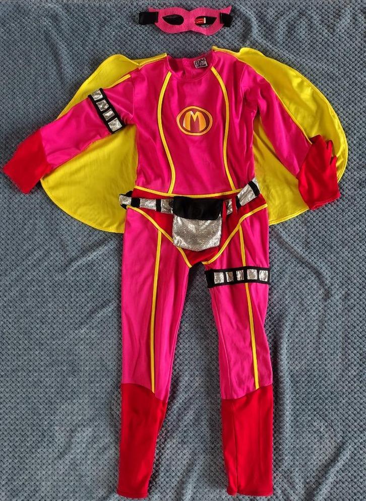 Mega Mindy pak maat 6-8 jaar (116-128), Kinderen en Baby's, Carnavalskleding en Verkleedspullen, Gebruikt, 122 t/m 128, Ophalen of Verzenden
