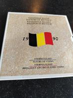 Belgische munten verzameling Waterloo 1990, Ophalen of Verzenden, Setje