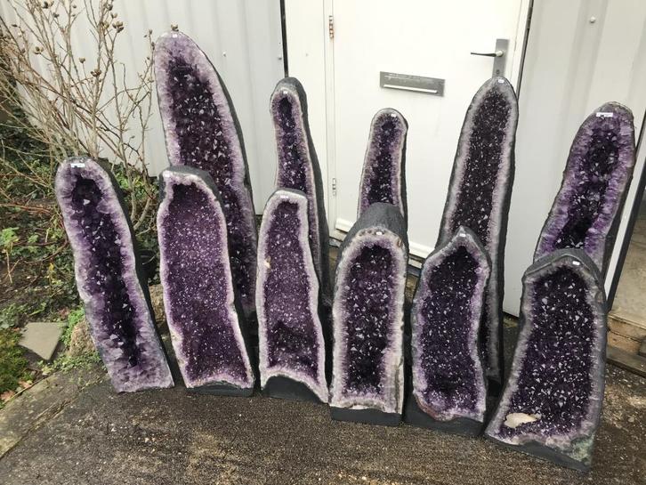 Amethist, Geode en Clusters, in diverse maten en prijs !!, Verzamelen, Mineralen en Fossielen
