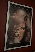 Poster met kader, Huis en Inrichting, Ophalen of Verzenden, Zo goed als nieuw, Foto of Poster, 75 cm of meer