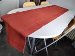 Grand chemin de table en coton épais terracotta /40 x162 cm., Comme neuf, Intérieur, Enlèvement ou Envoi, Rectangle