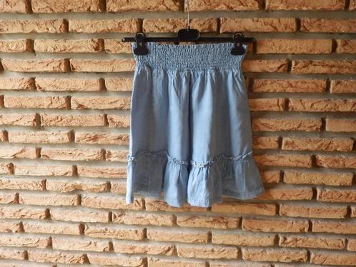 (50)- jupe en jeans femme t.36 bleu - H&M -, Kleding | Dames, Rokken, Zo goed als nieuw, Maat 36 (S), Blauw, Knielengte, Ophalen of Verzenden