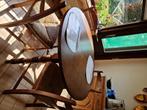 Eiken tafel met 4 stoelen, Huis en Inrichting, Tafels | Eettafels, Ophalen, Gebruikt, 100 tot 150 cm, Vier personen
